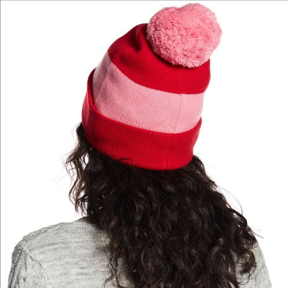Kate Spade ♠️ colorblock beanie hat - Picture 3 of 5